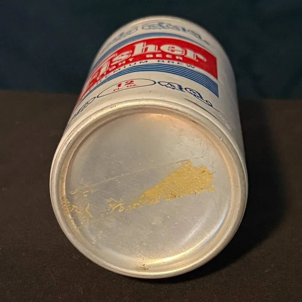 Fisher Light vintage Beer can